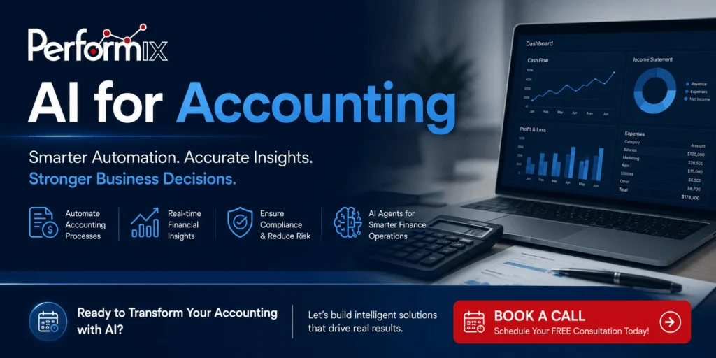 book a call with performix business services for customized ai accounting automation and intelligent finance transformation solutions