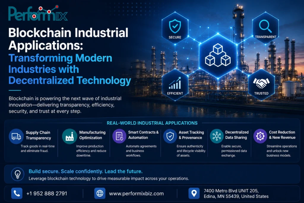 blockchain industrial applications